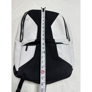 Sprayground White/Black Backpack In Crocodile Embossed Finish Limited Edition